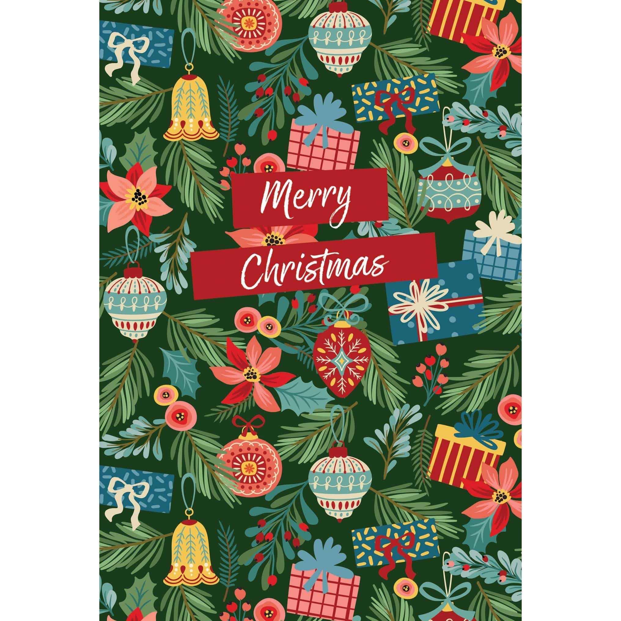 Decorative Christmas card from Pictura's Ornament Collection featuring festive holiday design for parents.